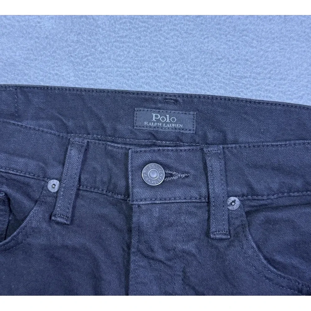 Polo Ralph Lauren Jeans Mens 32x30 Sullivan Slim Straight Black Normcore USA